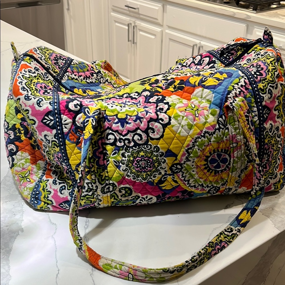 Vera Bradley Red and Pink Travel Bag
